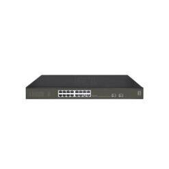 LevelOne GES-2118P Hilbert 18-Port Gigabit PoE Smart Lite Switch, 16x PoE 230W, 2x SFP, Managed, L2
