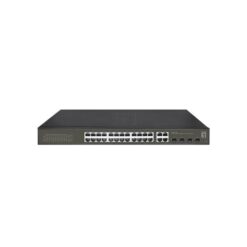 LevelOne GES-2128P Hilbert 28-Port Gigabit PoE Smart Lite Switch, 24 PoE 380W, 4x SFP/RJ45 Combo, L2