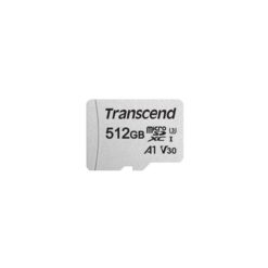 Transcend TS512GUSD300S-A 300S microSD w/ adapter, microSDXC/SDHC, 512GB, UHS-I U3 A1