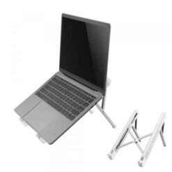 Neomounts NSLS010 Foldable Notebook Desk Stand, 11"-17", 5 kg, 279.4 - 431.8 mm, Silver