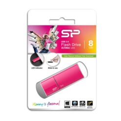 Silicon Power SP008GBUF2U05V1H Ultima U05, 8 GB, USB Type-A, 2.0, Cap, 9.2 g, Pink
