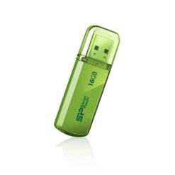 Silicon Power SP016GBUF2101V1N Helios 101, 16 GB, USB Type-A, 2.0, Cap, 10 g, Green
