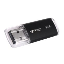 Silicon Power SP008GBUF2M01V1K Ultima-II, 8 GB, USB Type-A, 2.0, 10 g, Black