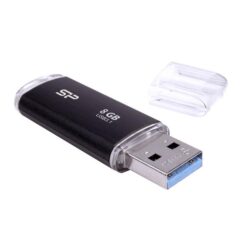 Silicon Power SP008GBUF3B02V1K Blaze B02, 8 GB, USB Type-A, 3.2 Gen 1 (3.1 Gen 1) Cap, 8 g, Black