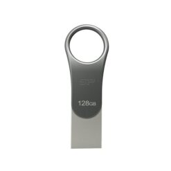 Silicon Power SP128GBUC3C80V1S Mobile C80, 128 GB, USB Type-A / USB Type-C, 3.2 Gen 1, Swivel,Titan