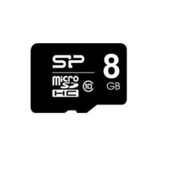 Silicon Power SP008GBSTH010V10SP, 8 GB, MicroSDHC, Class 10, Black