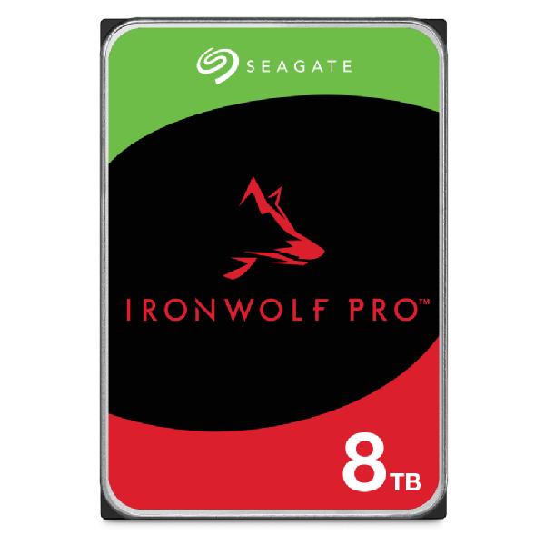 Seagate ST8000NT001 IronWolf Pro HDD, 8 TB, 3.5", 7200 RPM, SATA3, 6 Gbps, 255 MiB/s