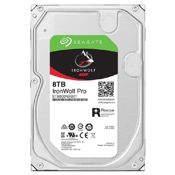 Seagate ST8000NT001 IronWolf Pro HDD, 8 TB, 3.5", 7200 RPM, SATA3, 6 Gbps, 255 MiB/s - Afbeelding 5