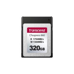 Transcend TS160GCFE860 CFE860 160GB CFExpress Card 2.0,SLC mode, PCIe Gen 3x2, 320/ 160 MB/s, Black