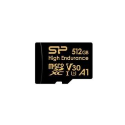 Silicon Power SP512GBSTXDV3V1HSP High Endurance microSD, 256 GB, 4K UHD, V30, UHS-1 A1