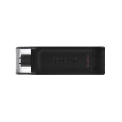 Kingston DT70/64GB DT70 DataTraveler, 64GB, USB Type-C, USB 3.2 Gen 1, Cap, Black