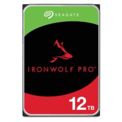 Seagate ST12000NT001 IronWolf Pro HDD, 12 TB, 7200 RPM, 256 MB, 3.5", Serial ATA III