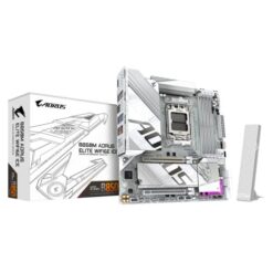 Gigabyte B850M A ELT WF6E ICE AORUS ELITE WI-FI 6E ICE, mATX, AMD AM5, B850, 4x DDR5, Wi-Fi 6E