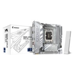 Gigabyte B860I AORUS PRO ICE, Mini-ITX, LGA1851, Intel B860, 2x DDR5 9200 O.C, 2.5 Gbe, Wi-Fi 7, BT5