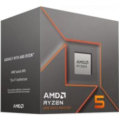 AMD 100-100001591BOX Ryzen 5 8400F CPU, AMD AM5, 6-Core HT, 4,2 GHz, 16 MB L3, BOX