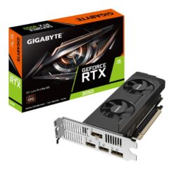 Gigabyte GV-N3050OC-6GL GeForce RTX 3050 OC Low Profile 6G, GeForce RTX 3050, 6 GB, GDDR6, 96 bit, 7