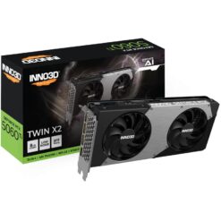 INNO3D N506T2-08D7-193075N INNO3D GeForce RTX™ 5060 Ti 8GB TWIN X2, 8 GB, GDDR7, 128-bit, 650 W