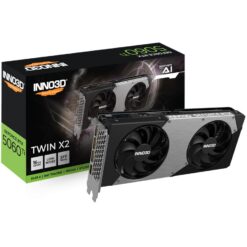 INNO3D N506T2-16D7-191073N GeForce RTX 5060 Ti Twin X2 16GB, 16 GB, GDDR7, 128-bit, 448 GB/s, PCIe5