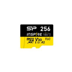 Silicon Power SP256GBSTXLA2VC2 Inspire Micro SD, 256 GB, A2, V30,UHS-1 U1 + Reader, 3D TLC, 170 MB/s