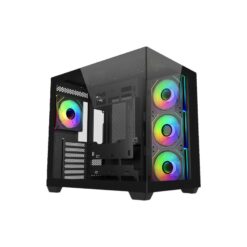 Cooler Master E681-KHNN-S00 Elite 681 Black, 270° Full-View Tempered Glass, Seamless Bevel, 4x ARGB