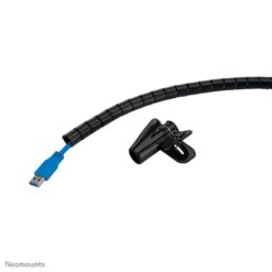 Neomounts ADS06-140BL Cable sleeve for 1-3 cables, Universal, Desk, Plastic, Black
