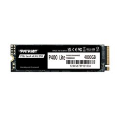 Patriot P400LP4KGM28H P400 Lite, 4TB, PCIe Gen4 x4, 3500/ 2700 MB/s (max)