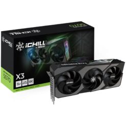 INNO3D C50703-12D7X-195065H GeForce RTX 5070 iChill X3, 12GB GDDR7, 192-bit, 2572, 28Gbps