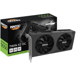 INNO3D N50502-08D6X-174071N GeForce RTX 5050Twin X2OC, 8GB GDDR7, 128-bit, 2603, 20Gbps