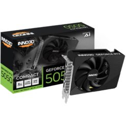 INNO3D N50501-08D6-174080N GeForce RTX 5050 Compact, 8GB GDDR7, 128-bit, 2572, 20Gbps