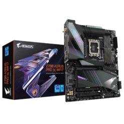 Gigabyte Z790 A PRO X WIFI7, ATX, Intel LGA1700, DDR5, 8266 Mhz OC, PCIe 5.0 Wi-Fi 7, 5 Gbe, USB 3.2