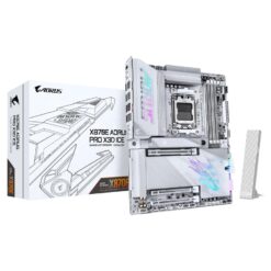Gigabyte X870E A PRO X ICE AORUS PRO X3D ICE, ATX, AMD AMD5, DDR5, PCIe 5.0, Wi-Fi 7, 5 Gbe, USB 4