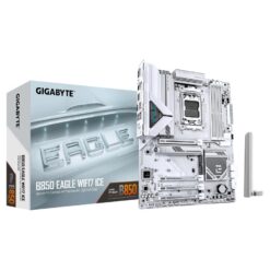 Gigabyte B850 EAGLE WF7 ICE, ATX, AMD AM5, DDR5 OC, PCIe 5.0, M.2, WI-Fi7, 2.5 Gbe, USB 3.2 Gen 2