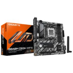 Gigabyte B840M DS3H WF6, mATX, AMD AM5, DDR5 OC, 2x M.2 PCIe 4.0, Wi-Fi 6, 2.5 GbE, USB 3.2 Gen 1
