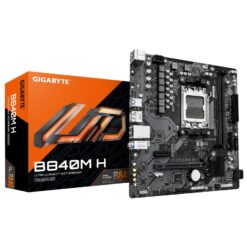 Gigabyte B840M H B840M H, mATX, AMD AM5, B840, DDR5 OC, 1x PCIe 4.0, M.2, GbE, USB 3.2 Gen 1