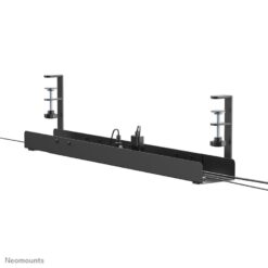 Neomounts ADS07-120BL Cable tray, Clamp-on design, universal, Cable tray, Desk, Steel, Black