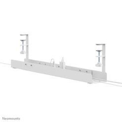 Neomounts ADS07-120WH Cable tray, Clamp-on design, universal, Cable tray, Desk, Steel, White