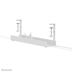 Neomounts ADS07-121WH Cable tray, Clamp-on design, universal, Cable tray, Desk, Steel, White