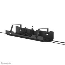 Neomounts ADS07-122BL Cable tray, Screw-mounted, universal, Cable tray, Desk, Steel, Black