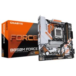 Gigabyte B850M FORCE B850M FORCE, mATX, AMD AM5, DDR5, 2.5 Gbe, Wi-Fi 7, USB 3.2 Gen 2, PCIe 5.0