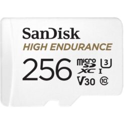 Sandisk SDSQQNR-256G-GN6IA High Endurance microSDXC w/ adapter, 256GB, V30, C10, UHS-I, U3, 100MB/s