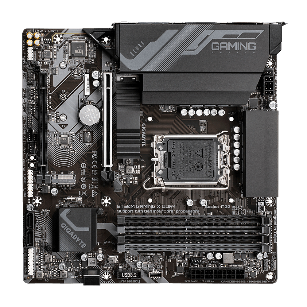 Gigabyte B760M GAMING X DDR4, Intel, LGA1700, DDR4-SDRAM, 128 GB - Afbeelding 10