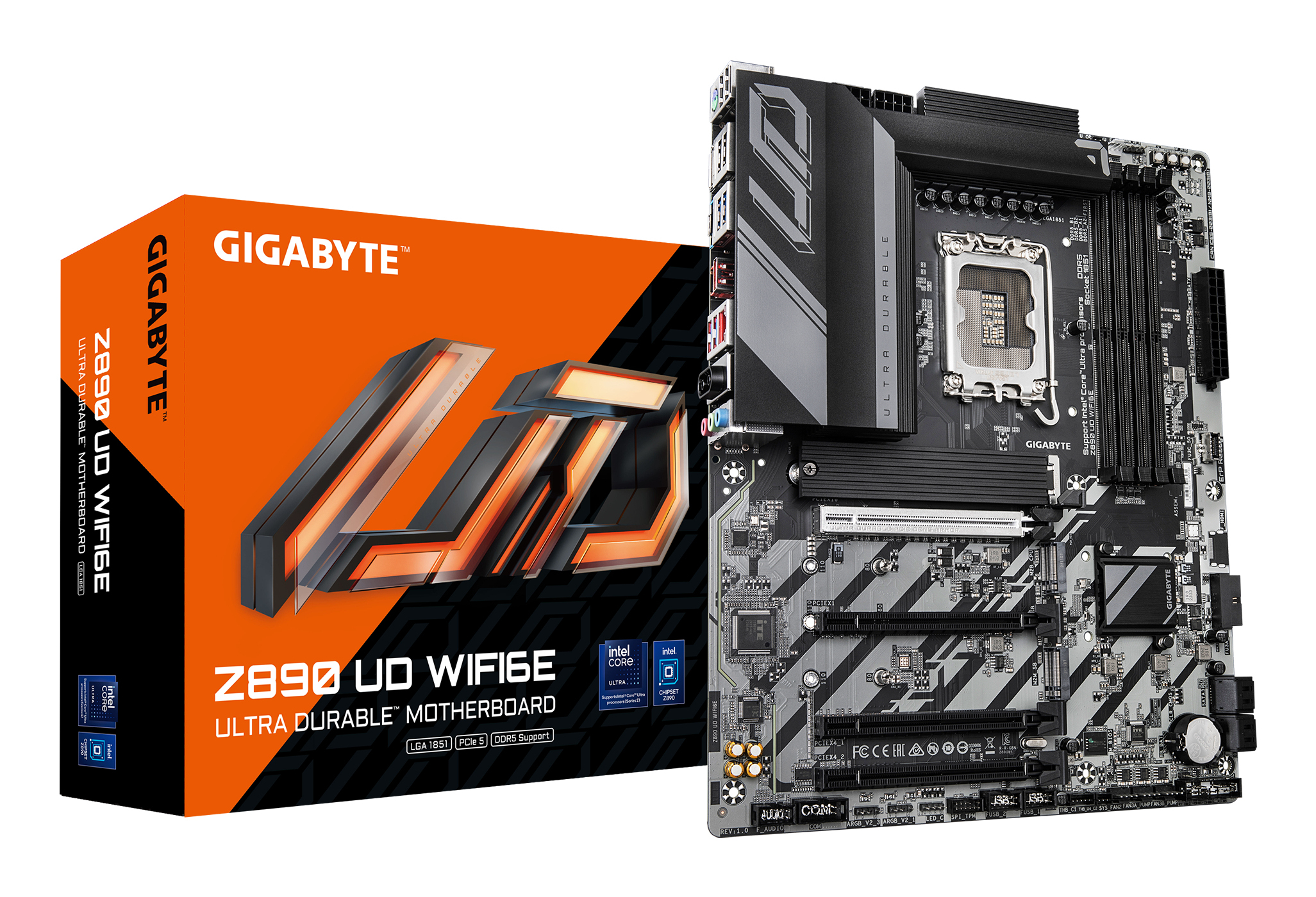 Gigabyte Z890 UD WIFI6E, ATX, LGA1851, Intel® Core™ Ultra, 4x DDR5, 2.5 Gbe, WI-Fi 6e, USB 4 - Afbeelding 3