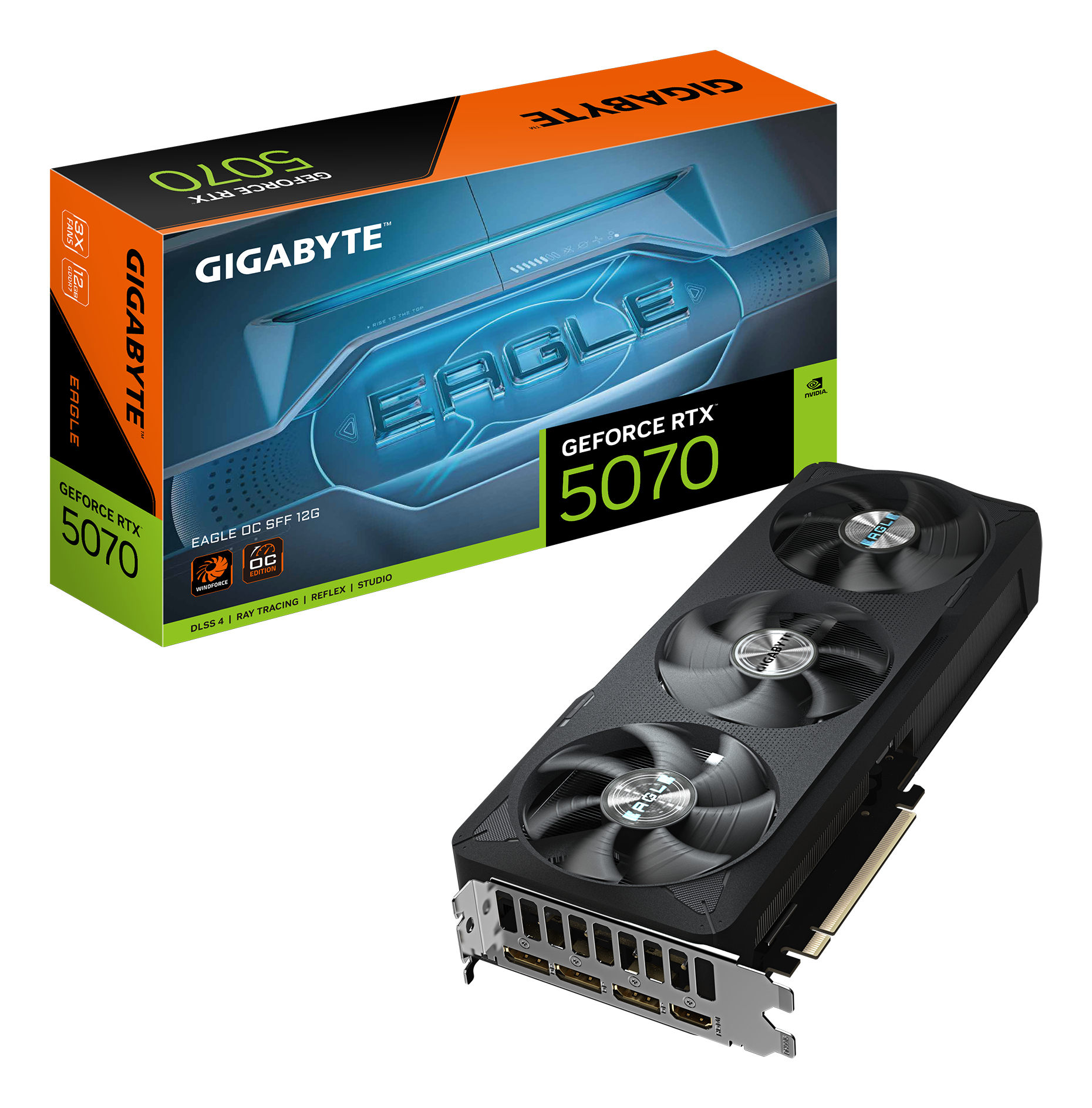 Gigabyte GV-N5070EAGLE OC-12GD GeForce RTX 5070 EAGLE OC SFF 12G, 12 GB, GDDR7, 192 bit, PCIe 5.0 - Afbeelding 6