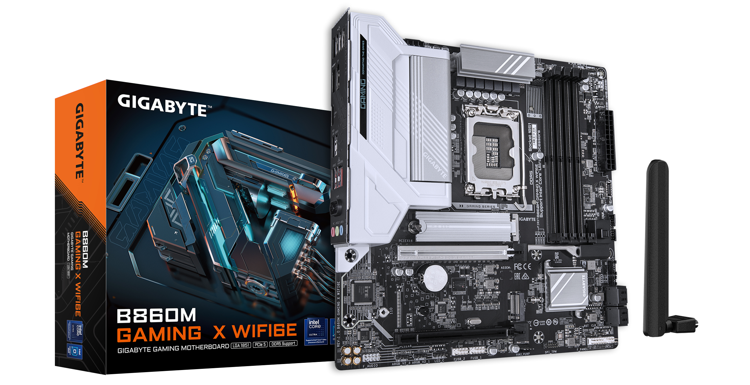 Gigabyte B860M GAMING X WIFI6E, mATX, LGA1851, Intel B860, 4x DDR5, 2.5 GbE, Wi-Fi 6E - Afbeelding 5