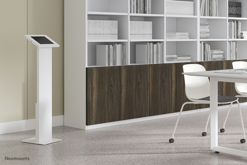 Neomounts FL15-750WH1 floor stand with cabinet, lockable tablet casing for Apple iPad, - Afbeelding 16