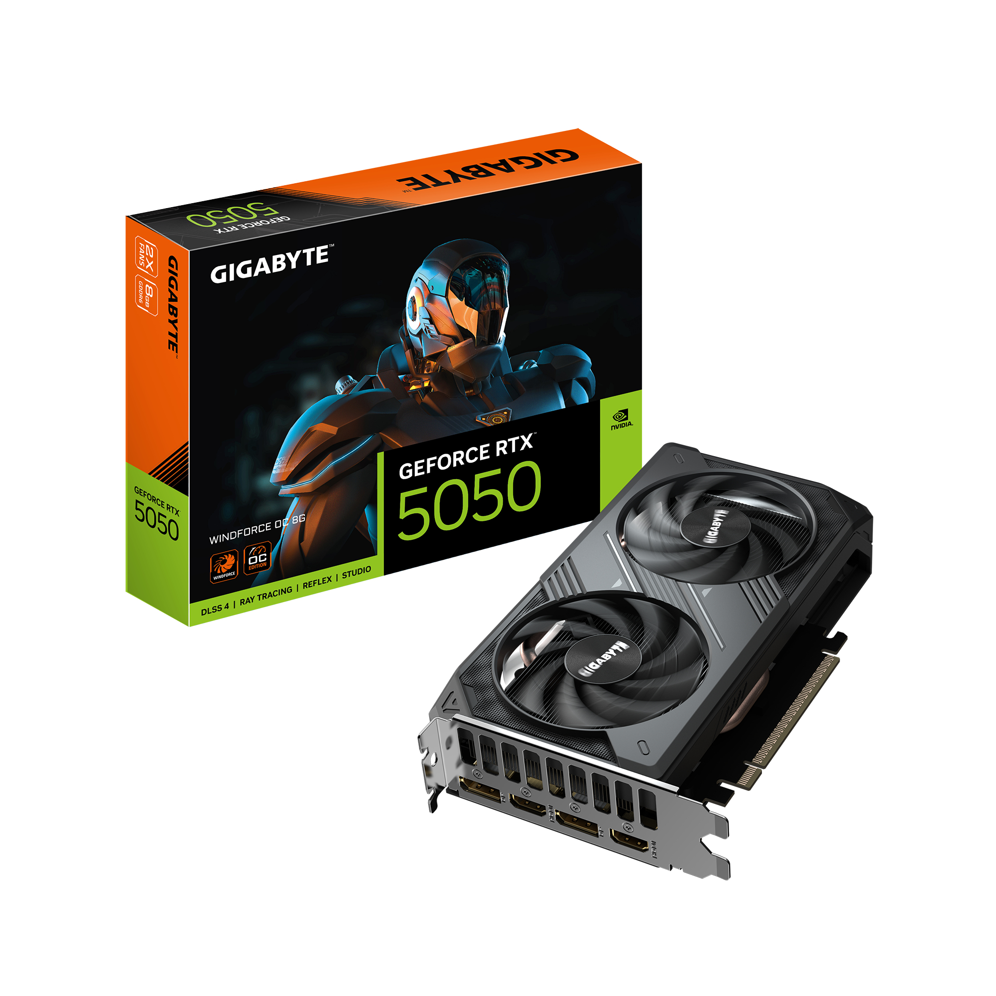 Gigabyte GV-N5050WF2OC-8GD GeForce RTX 5050 WINDFORCE OC 8G, 8GB GDDR6, 128 bit, PCIe 5.0 - Afbeelding 6