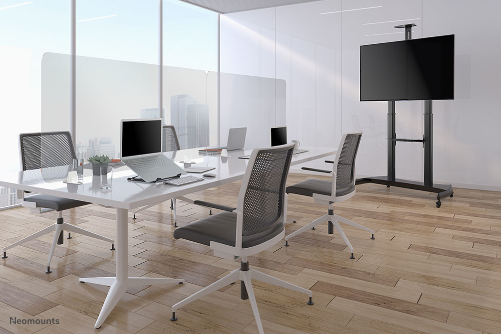 Neomounts PLASMA-M1950E Flat-screen floor stand, 60-100", 100 kg, 134-166 cm, 400x400/ 10 - Afbeelding 17