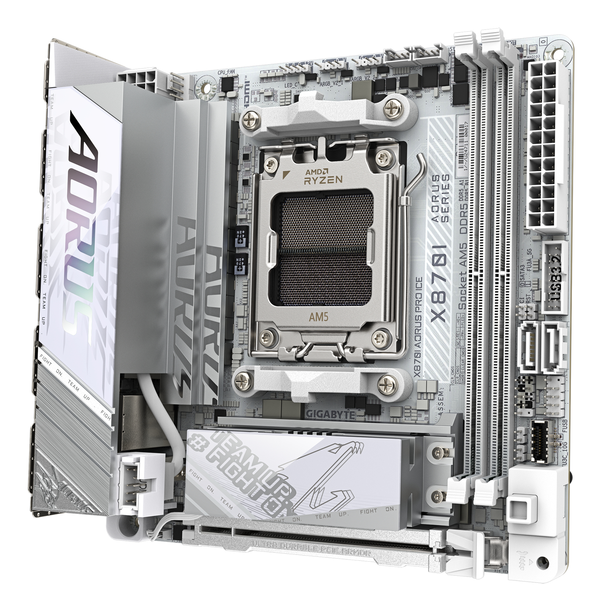 Gigabyte X870I AORUS PRO ICE, AMD AM5, DDR5, PCIe 5.0 M.2 + PCIe 4.0 M.2, WI-FI 7, 2,5GbE LAN, USB 4 - Afbeelding 8