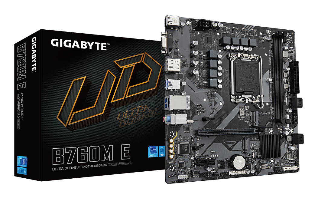 Gigabyte B760M E B760M E, mATX, Intel LGA1700, DDR5 7200 Mhz OC, 2x M.2, GbE LAN, USB 3.2 Gen 1 - Afbeelding 6