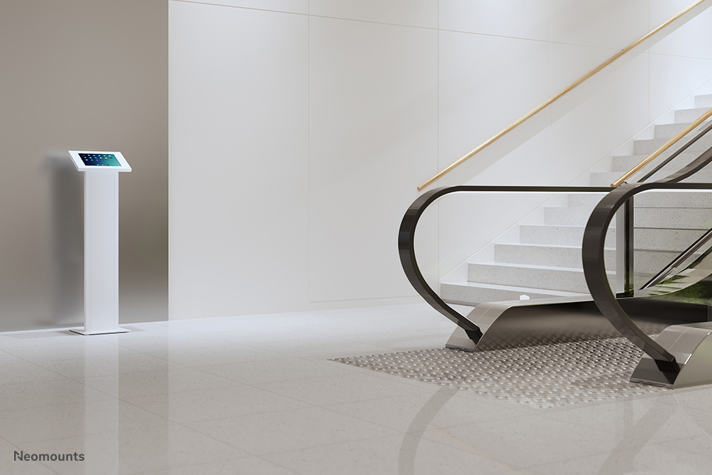 Neomounts FL15-750WH1 floor stand with cabinet, lockable tablet casing for Apple iPad, - Afbeelding 14